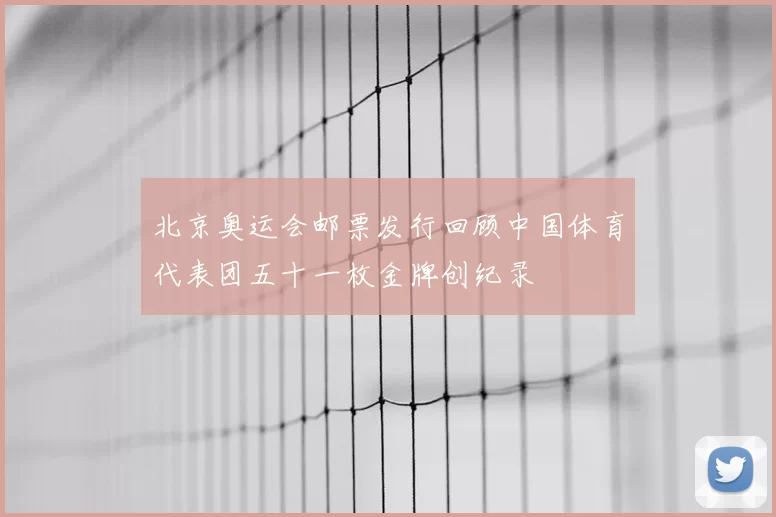 北京奥运会邮票发行回顾中国体育代表团五十一枚金牌创纪录